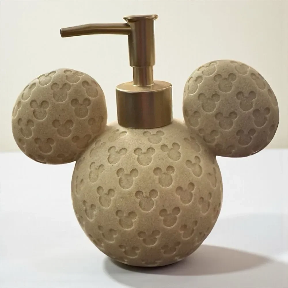 Disney Beige Mickey Mouse Soap Dispenser